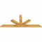 Ekena Millwork Saratoga Rough Sawn Timber Gable Bracket, Western Red Cedar, 60"W x 25"H x 2"D x 4"F, 10/12 Pitch GBW060X25X0204SAR00RWR - alternate 3